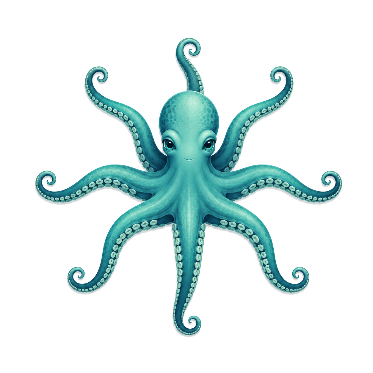 Illustration of the MARE Education octopus mascot, arms spread in a curling ring, representing the framework's eight interconnected dimensions.